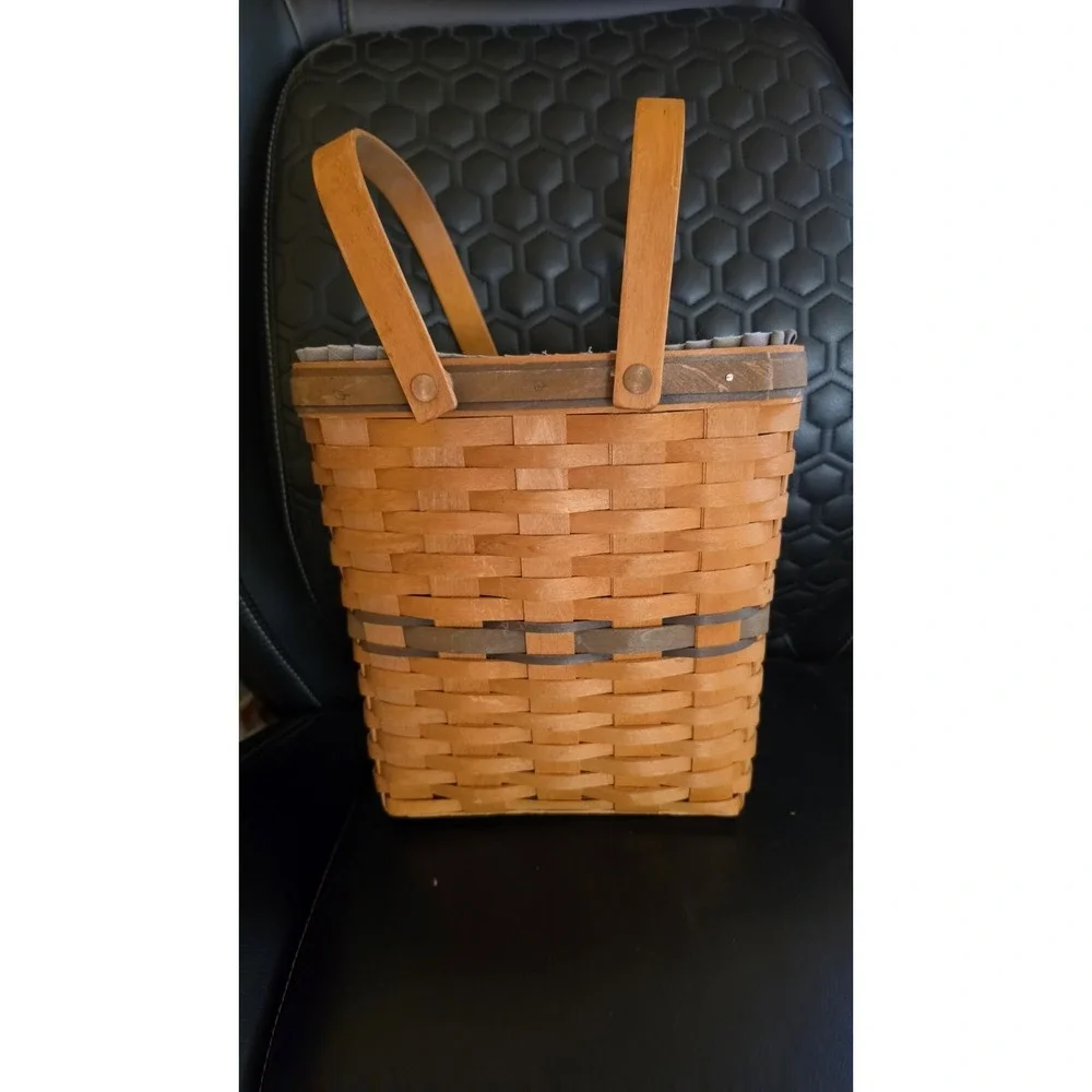 1998 Longaberger Collectors Club Membership Basket Liner, '98-'02 Member Tags